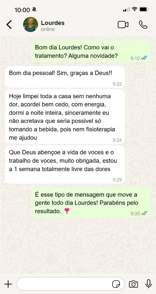 Depoimento WhatsApp — Lourdes