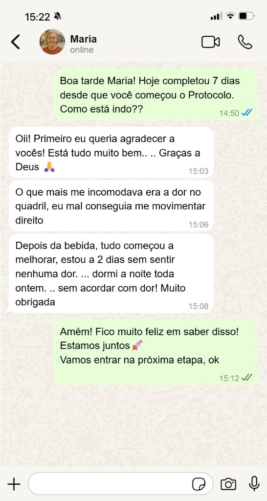 Depoimento WhatsApp — Maria